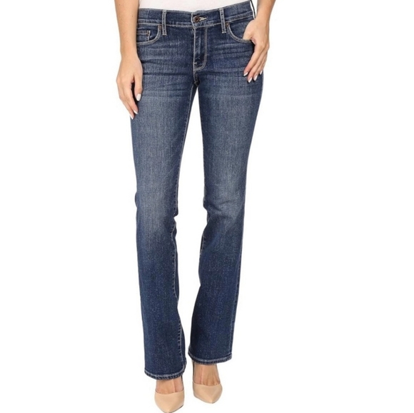 Lucky Brand Denim - Lucky Brand Women's Dark Blue Straight Leg Jeans